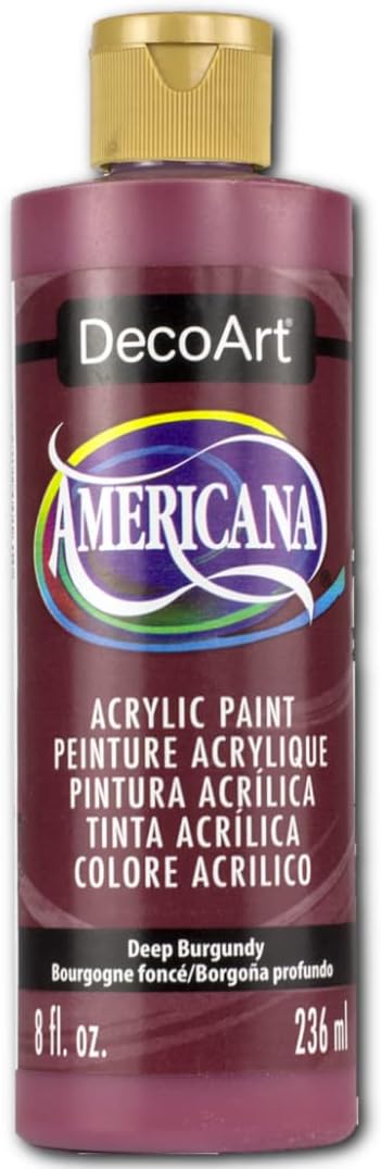 DecoArt DA128-9 Americana Acrylics, 8-Ounce, Deep Burgundy - Image 3