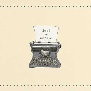 Typewriter Note Cards (Stationery, Boxed Cards)
